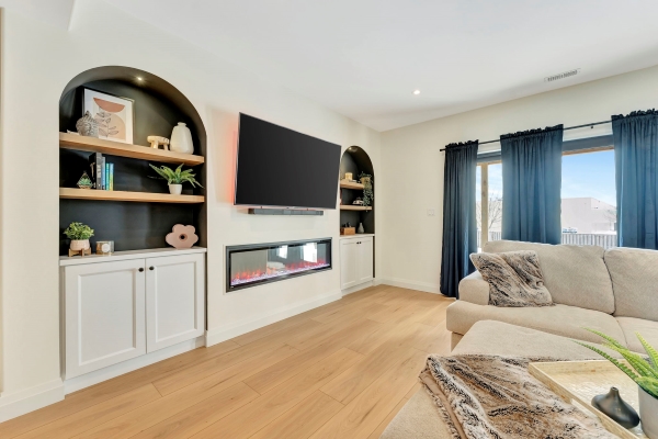Flooring Installation in Living Room in Tillsonburg